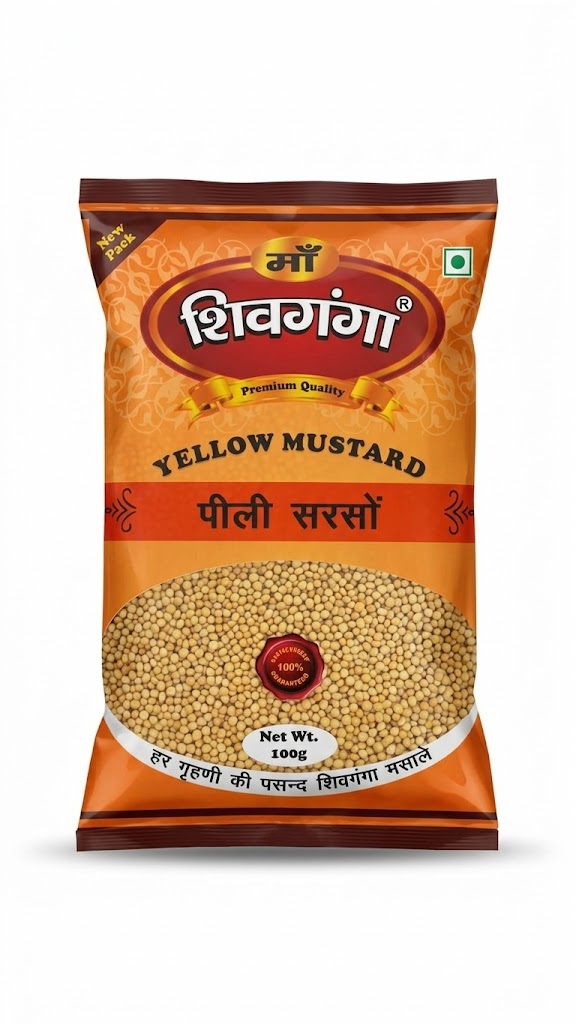 Shivganga Premium Quality Yellow Mustard ( Pili Sarson) 100g