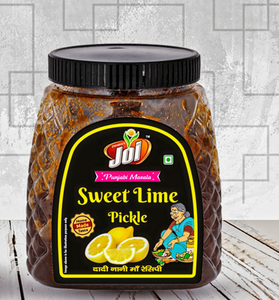 Joi Punjabi Masala Sweet Lime 450g Pickle , Home Made Taste, Love Of Dadi Nani 's