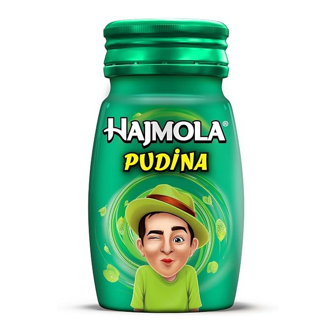 Dabur Hajmola  100% Ayurvedic Tasty Digestive Tablets for Improved Digestion and Relief from flatulence , Pudina flavour