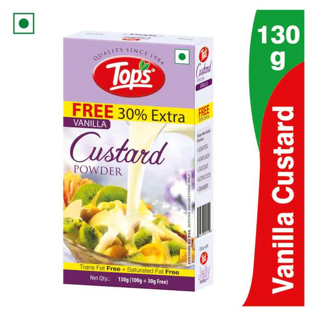 Tops Custard Powder Vanilla 130 Gm