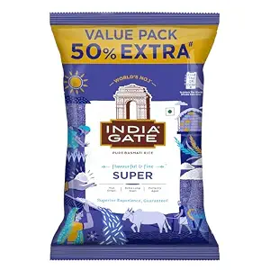 India Gate Flavourful & Fine Super Basmati Rice , Perfectly Aged Rice