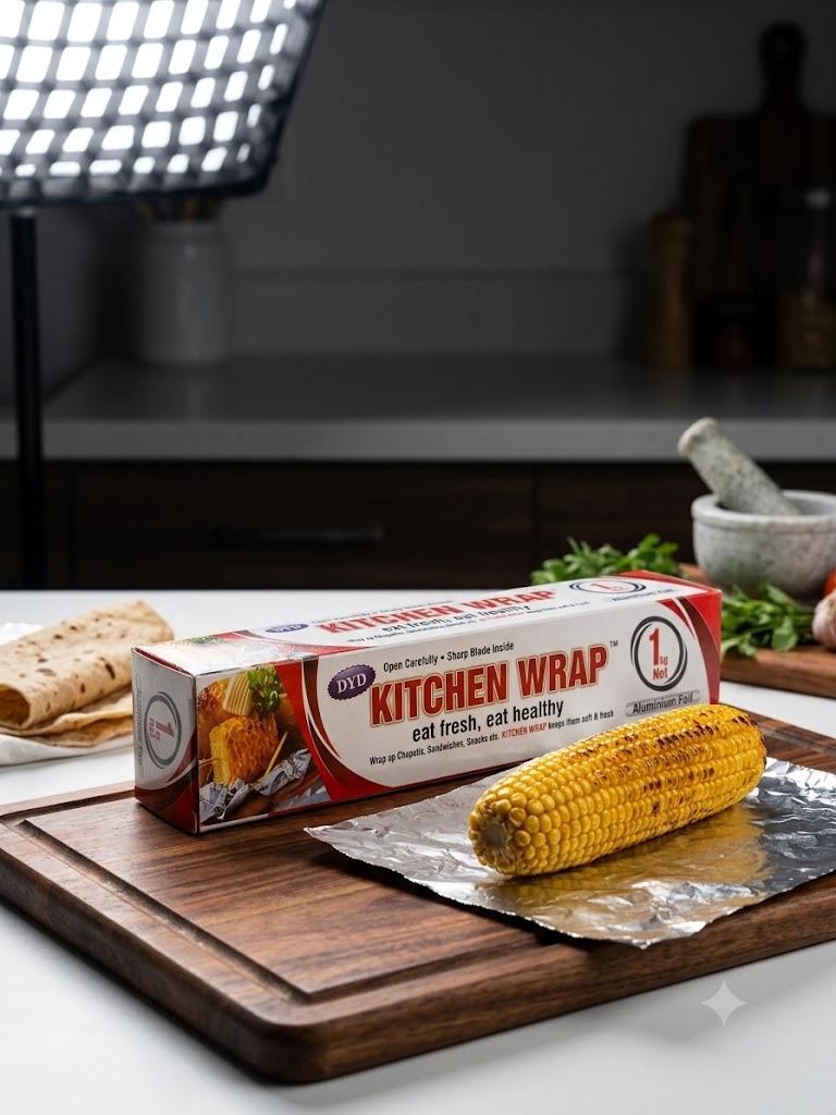 Kitchen Wrap Eat Fresh ,Eat Healthy Aluminium Foil 1kg Net