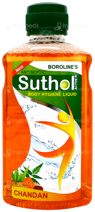 Boroline's Antiseptic Suthol Active Body Hygine Liquid Chandan Neem,Marigold,Aloe Vera,Turmeric 100Ml