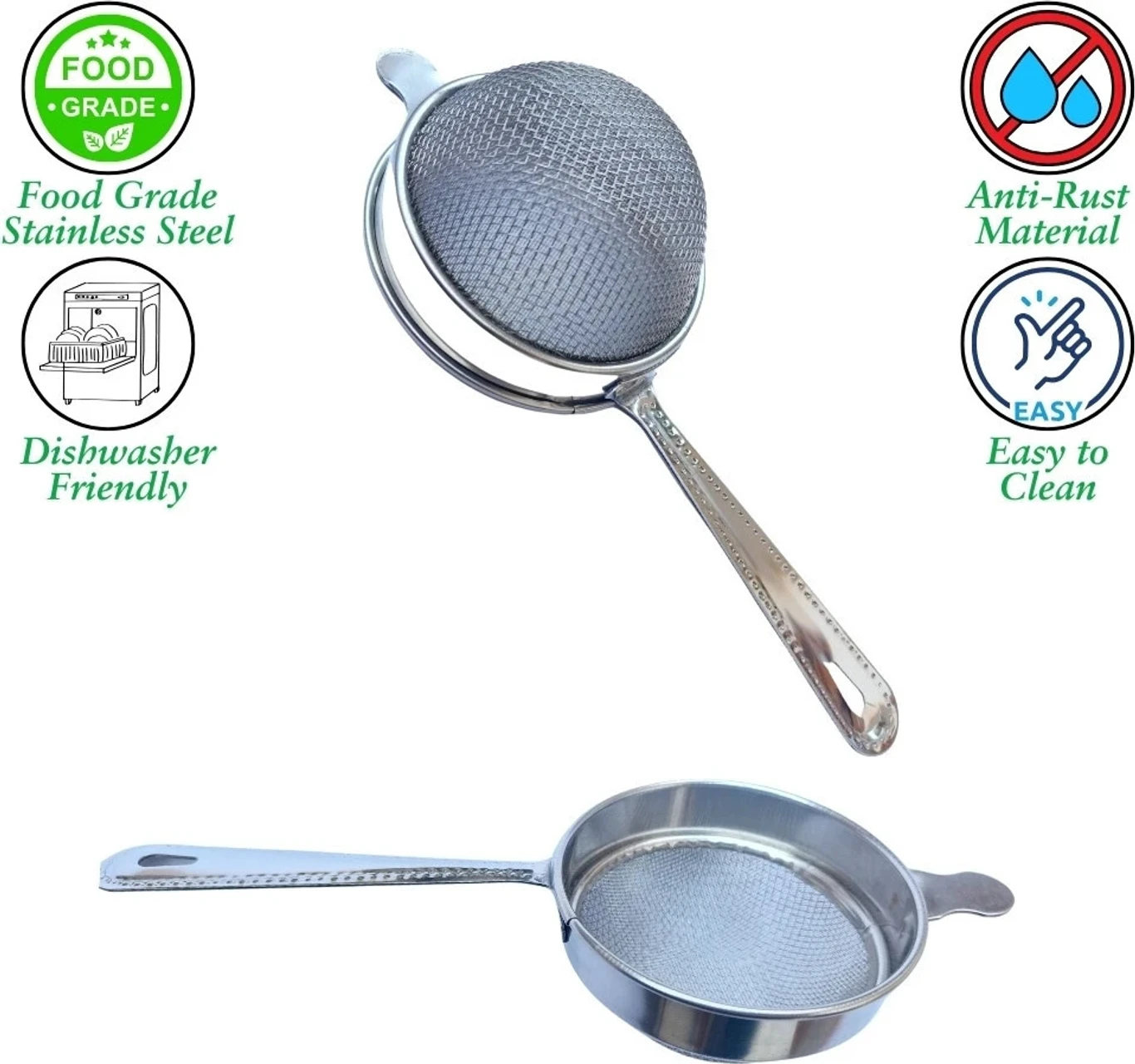 Gulab Chai Chalni Steel , Double Layer 