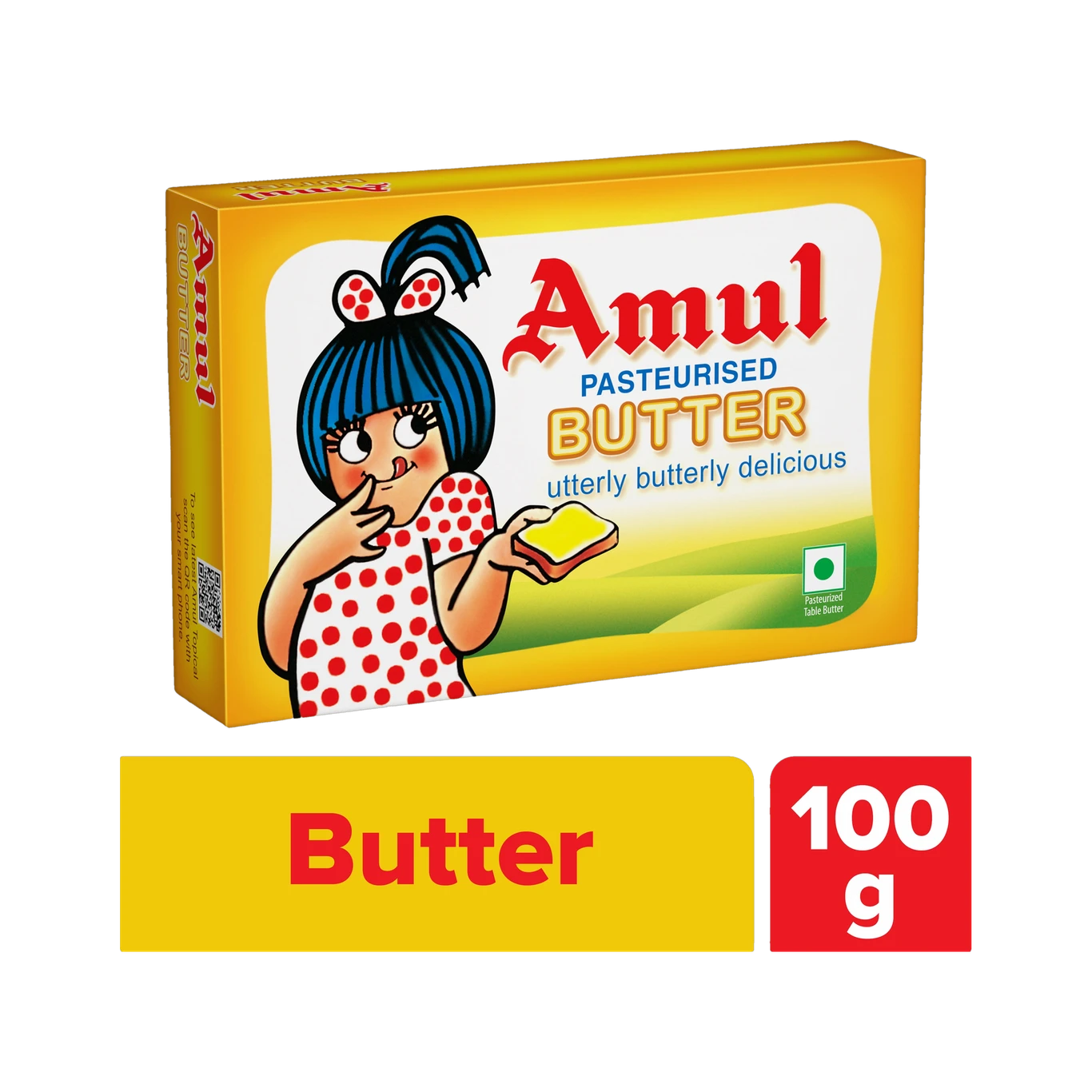 Amul Butter Pasteurised Utterly Butterly Delicious 100g