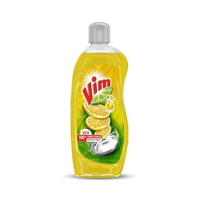 Vim Dishwash Liquid Gel Lemon 500 ml Bottle 