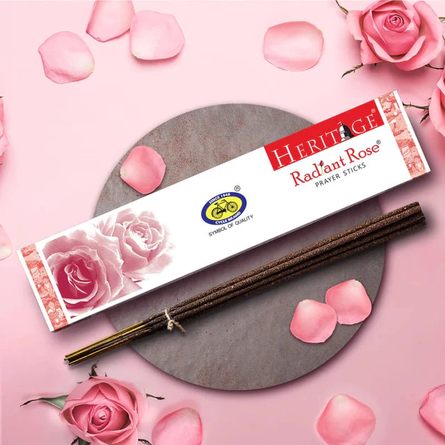 Cycle Heritage Radiant Rose Pooja Agarbatti 82g