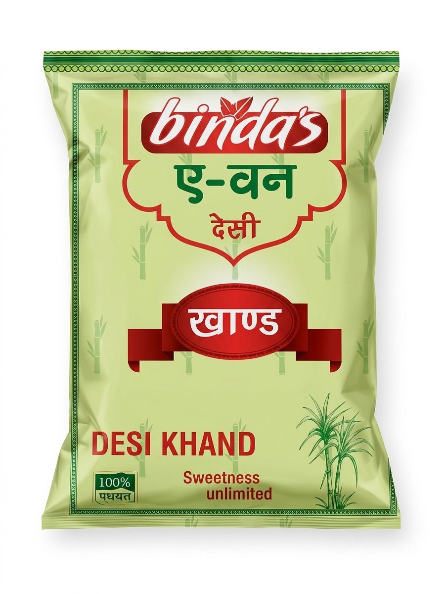 Binda"s  A One Desi Khand (Khandsari sugar) 1Kg