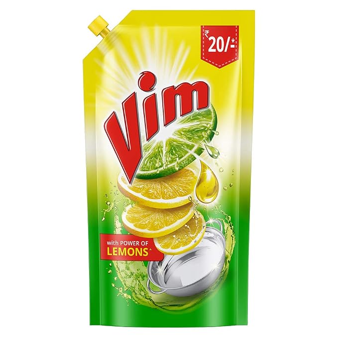 Vim Dishwash Gel, Lemon, 130ml