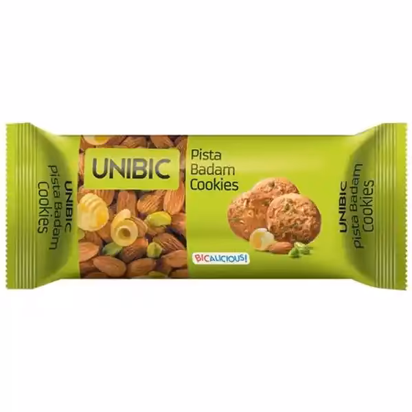 Unibic Pista Badam Cookies (Biscuit) 67.5g