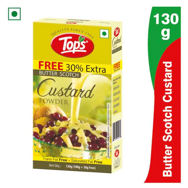 Tops Custard Powder Butter Scotch 130 Gm