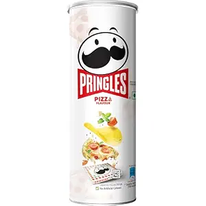 Kellogg's Pringles Pizza , No Artificial Colours Potatos Chips 102g