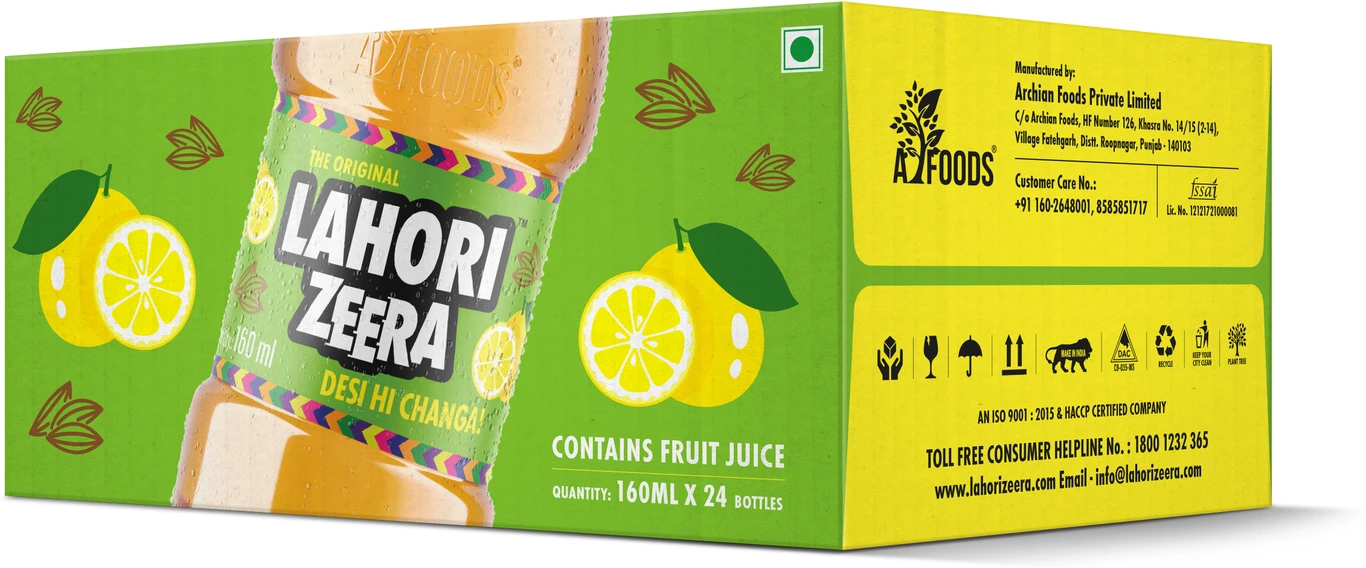 The Original Lahori Zeera Apna Desi Thanda 24*160ml