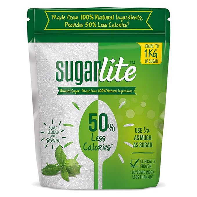 I'm lite 50% Less Calories Sugar Blended With The Goodness Of Stevia 500g