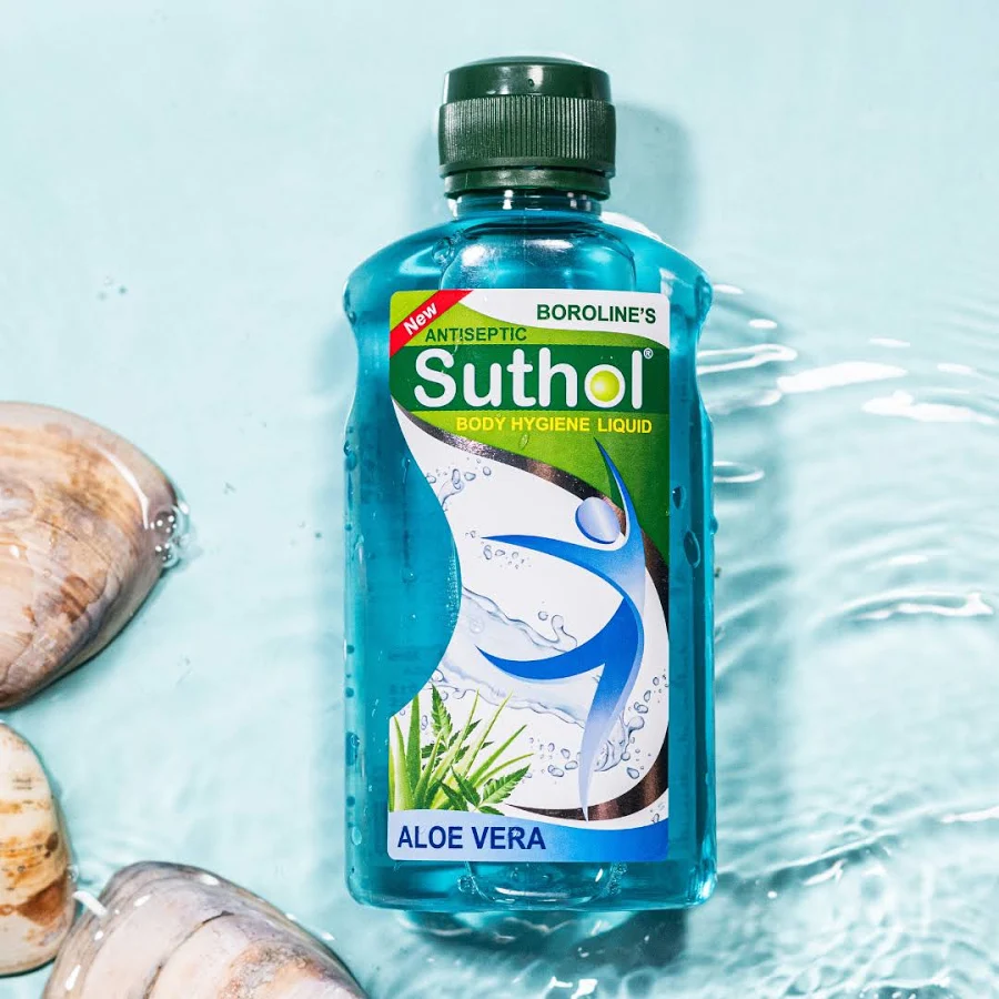 Boroline's Antispetic Suthol Active Body Hygine Liquid Aloe Vera & Neem 100Ml