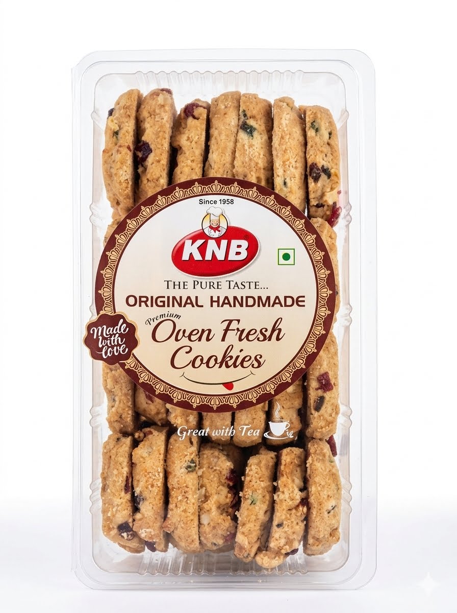 Knb Milk Atta Cookies 500g, The Pure Taste , Homemade & Ovnfresh , Bakery Cookies