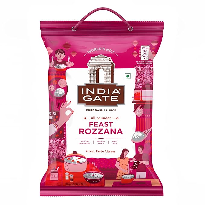 India Gate Basmati Feast Rozzana Rice , super Tasty And Super Healthy Rice