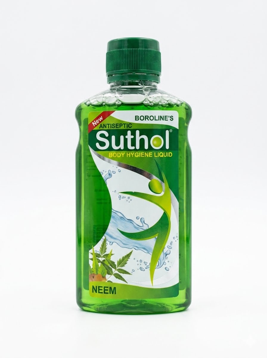 Boroline's Antiseptic Suthol Body Hygiene Liquid Neem,Aloe Vera & Turmeric 200Ml