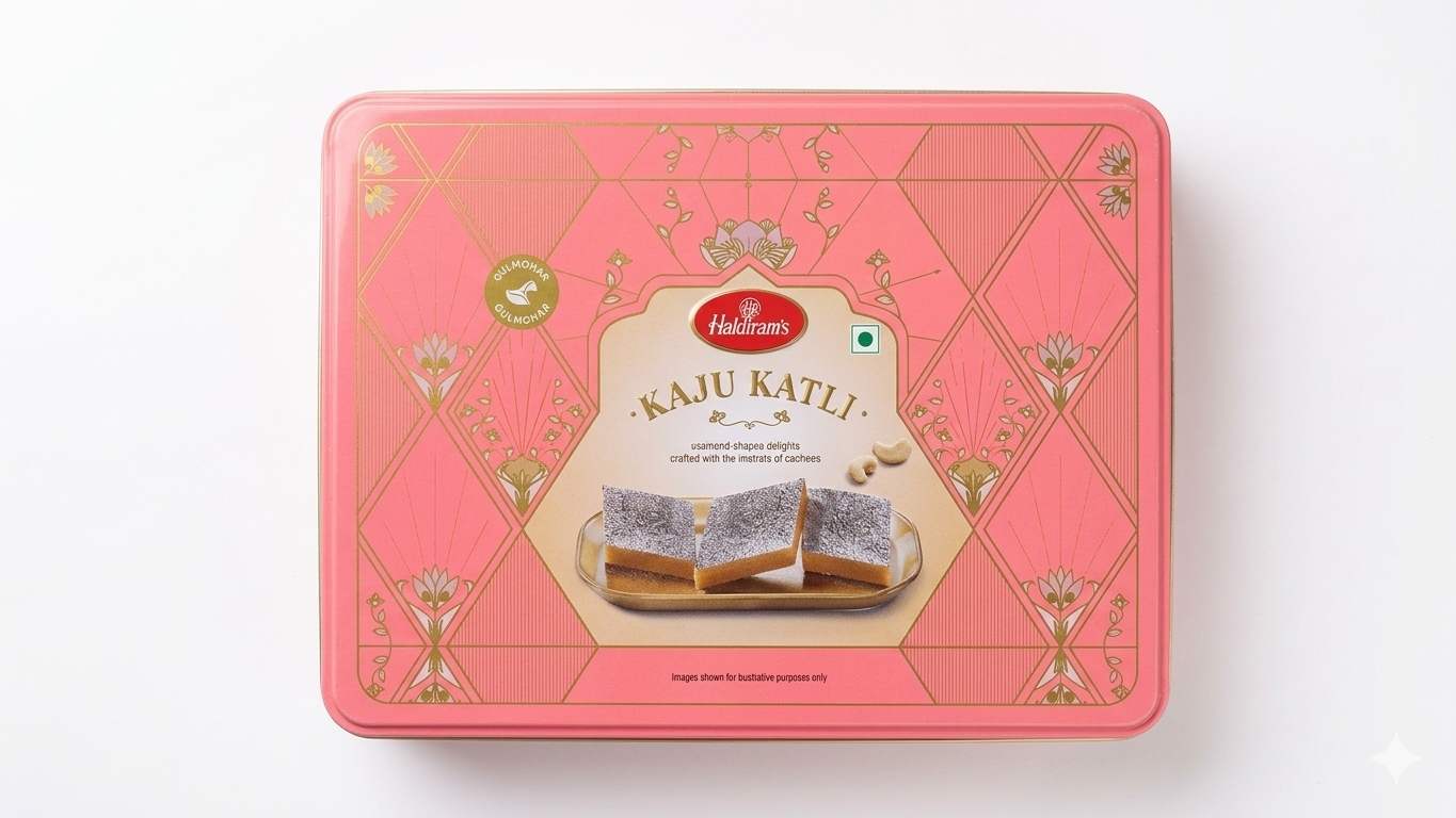 Haldiram"s Kaju Katli  Diamond- Shaped  Delight Crafted With The Richness Of Cashews 325g