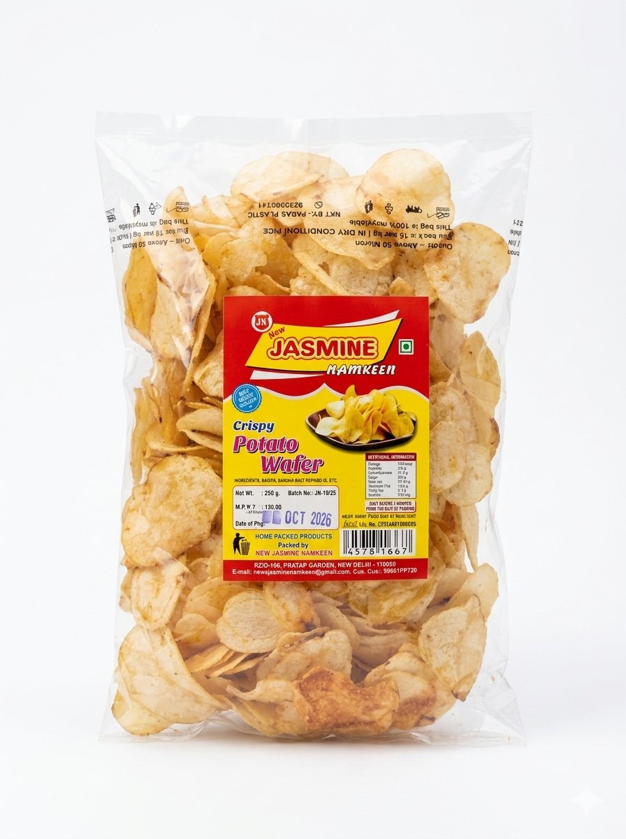 Navratri Special Fast  Potato Wafers , Potato Chips , Aloo Wafers Aloo Chips Vrat Upwaas Navratri Namkeen Snack Tasty Yummy Snack Healthy Snack with sendha  Salt-250