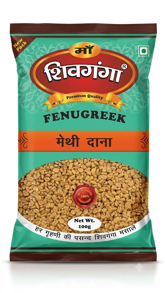 Shivganga Premium Quality Fenugreek Seeds ( Methi Dana ) 100g