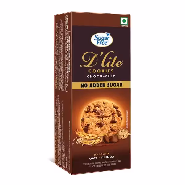 Sugar Free D'Lite Choco-Chip Cookies Biscuit 75g
