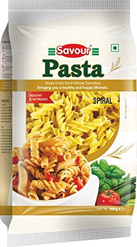 Savour Pasta Spiral , Made From Hard Wheat Semolina ( Sooji) 450g