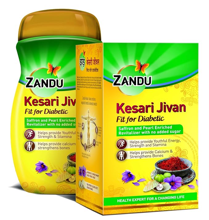 Zandu Kesari Jivan Ffd – Sugar Free Ayurvedic Immunity Booster For Adults And Elders, Builds Energy, Strength And Stamina, 900g
