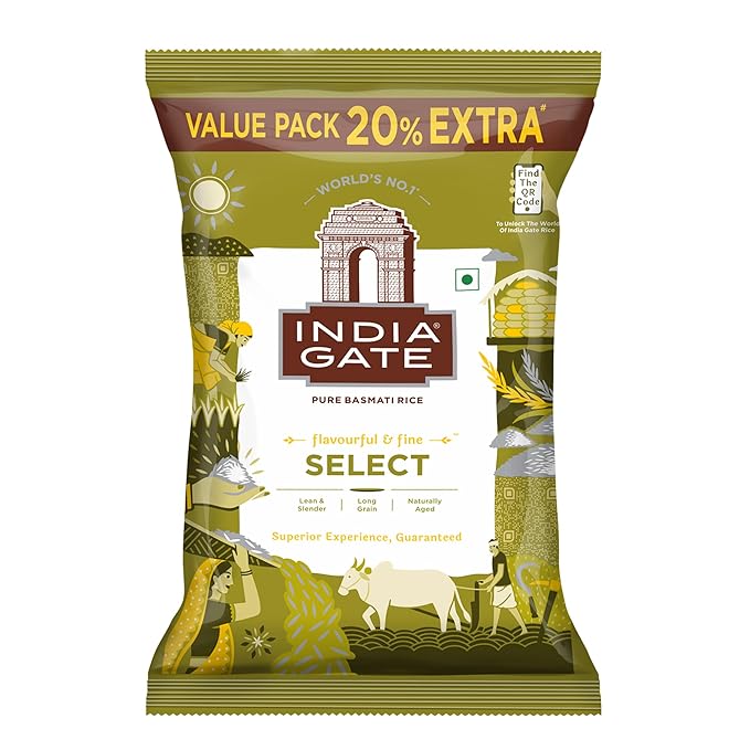 India Gate Select , Lean & Slender , Long Grain , Naturally Aged