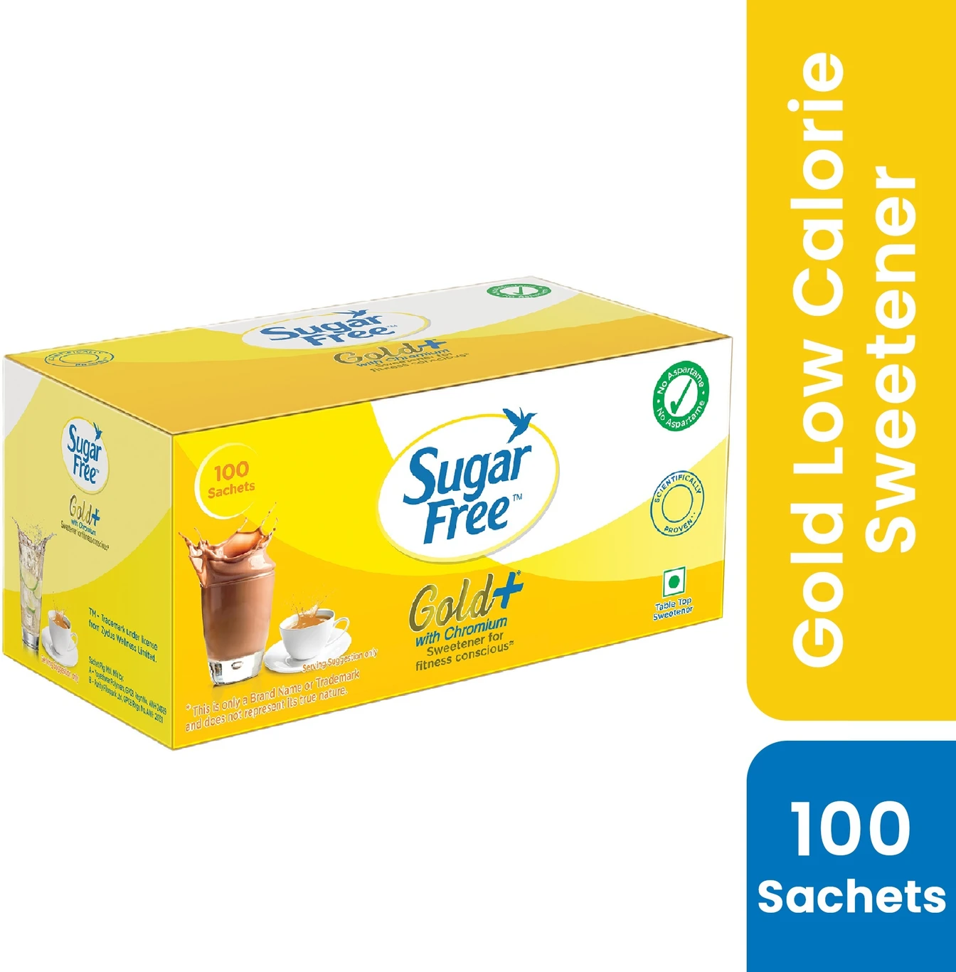 Sugar Free Gold+ With Chromium Sweetner For Conscious 100 Sachets 75g