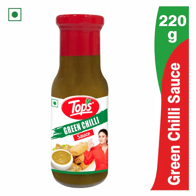 Tops Green Chilli Sauce 220g